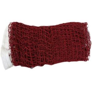 Quality Nylon Twined Replacement Badminton Net Set Red White With Polyester Rope wholesale