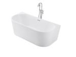White Acrylic Free Standing Bathtub Simple Bath SP1838 1700×790×580mm