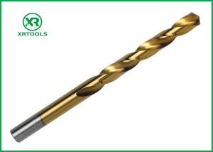 Quality HSS4341 Twist Drill Bit , Roll Forged Half Ground Tin Coated Titanium Drill Bits wholesale
