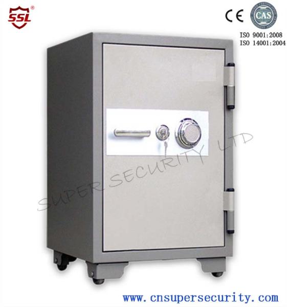 Government 120 Minutes Fireproof Document Safe Cabinet box with 2 Steel Live