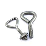 Triangle M8 Stainless Steel Eye Bolt Zinc Plated Metal Screw Fastener