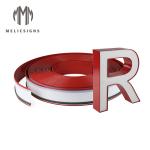 Acrylic 50 Meters Red Color Anodized Channel Aluminum Trim Coil
