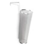 Single Handle Beer 6x14inch Stainless Steel Mesh Filter Baskets 300 Micron