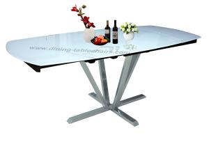 Quality Modern Extension Dining Room Table Hotel Use White Painting Beneath wholesale