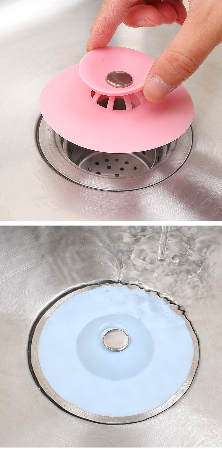 Factory Wholesale Cheap rubber Sink Strainer silicone bathroom and kitchen floor drain