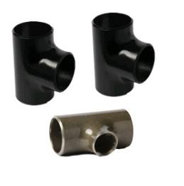 Quality Equal Black Painting 15CrMo Carbon Steel Pipe Tee Connecting Pipes wholesale
