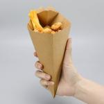 Food French Fries Chicken Packaging Disposable Kraft Paper Box for Benefit of