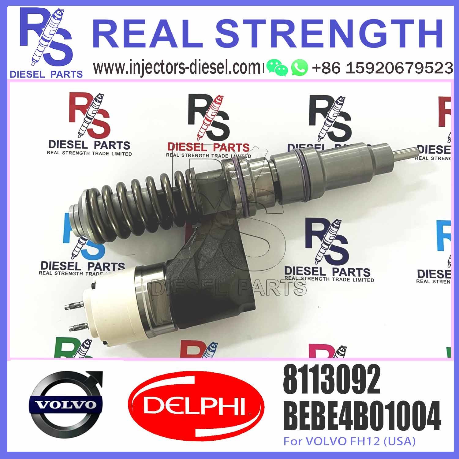 3155040 8113092 1677154 1547287 3964404 ELIC Engine Common Rail Fuel Injector 3964820 8170966 8113411 3169521 33800-8400