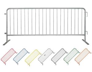 Quality 1100mm 2500mm Crowd Control Fencing Interlocking Steel Barricades ISO9001 wholesale