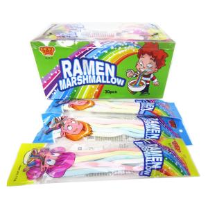 Quality Ramen Shape Marshmallow Candy Noodle Soft Fluffy Sweet For Retail wholesale