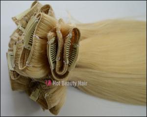 Quality Stock Mixed Color Clip in Hair Extensions 20 Inch Straight For Female wholesale