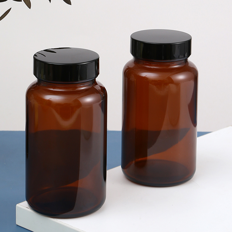 Base Material Glass Matte Frosted Perfume Clear Glass Bamboo Lid Bottles for Skincare Packing