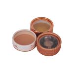 Round Shape Eyelash Paper Box Packaging With Plastic Tray Window OEM