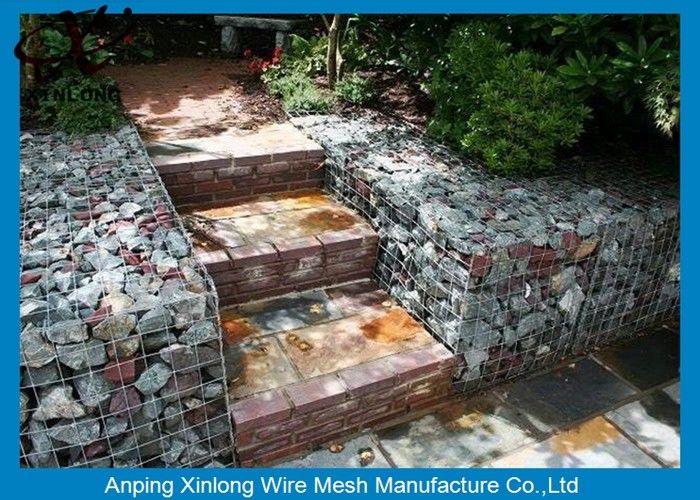 Galvanized Surface Gabion Retaining Wall Gabion Basket Easy Install