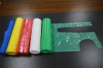 Colored Unisex Disposable Polythene Aprons White Blue Red Green Pink Yellow