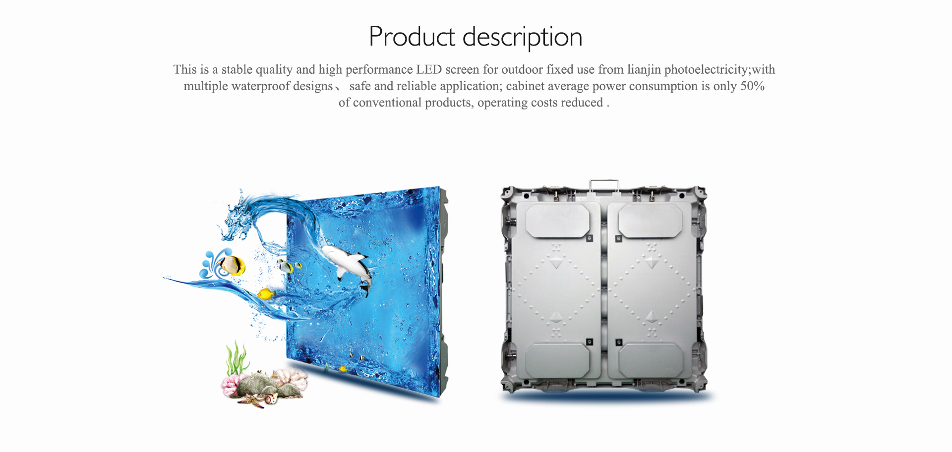 CE ROHS Approved P3 P4 P5 P6 Outdoor LED Display With Back Service And 960*960mm Panel