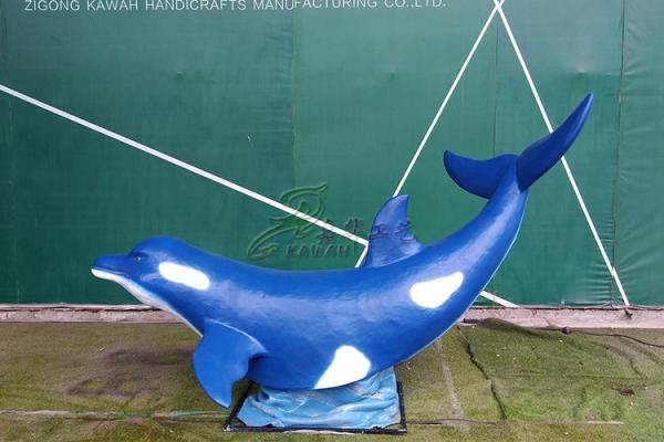 Artificial Fiberglass Whale High Durability With Excellent Anti Fading Ability