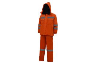 Quality Eco Friendly Hi Vis Workwear Hoodies , Winter Safety Jackets Reflective No Pilling wholesale
