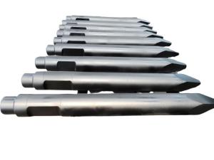 Quality Hydraulic Rock Breaker Chisels 165mm 175mm 185mm 200mm For Crushing Hammer Parts wholesale