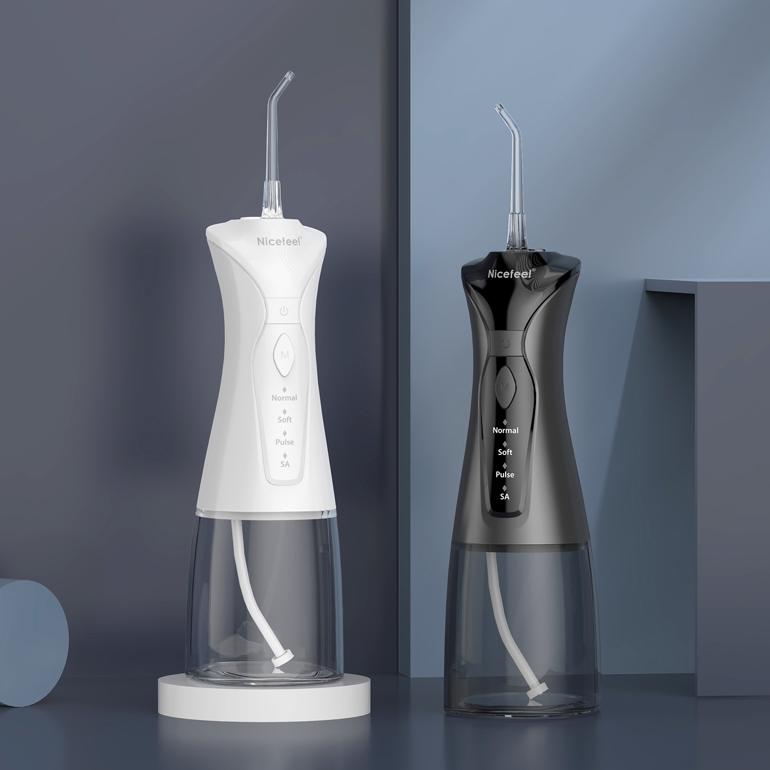1400mAh Battery Nicefeel Cordless Water Flosser Portable Tooth Cleaner