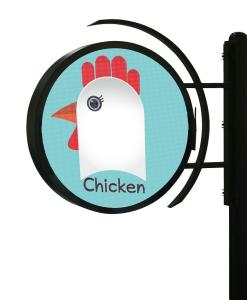 Quality P4.7 Outdoor Single Side LED Screen Logo Advertising Round LED Poster Display wholesale
