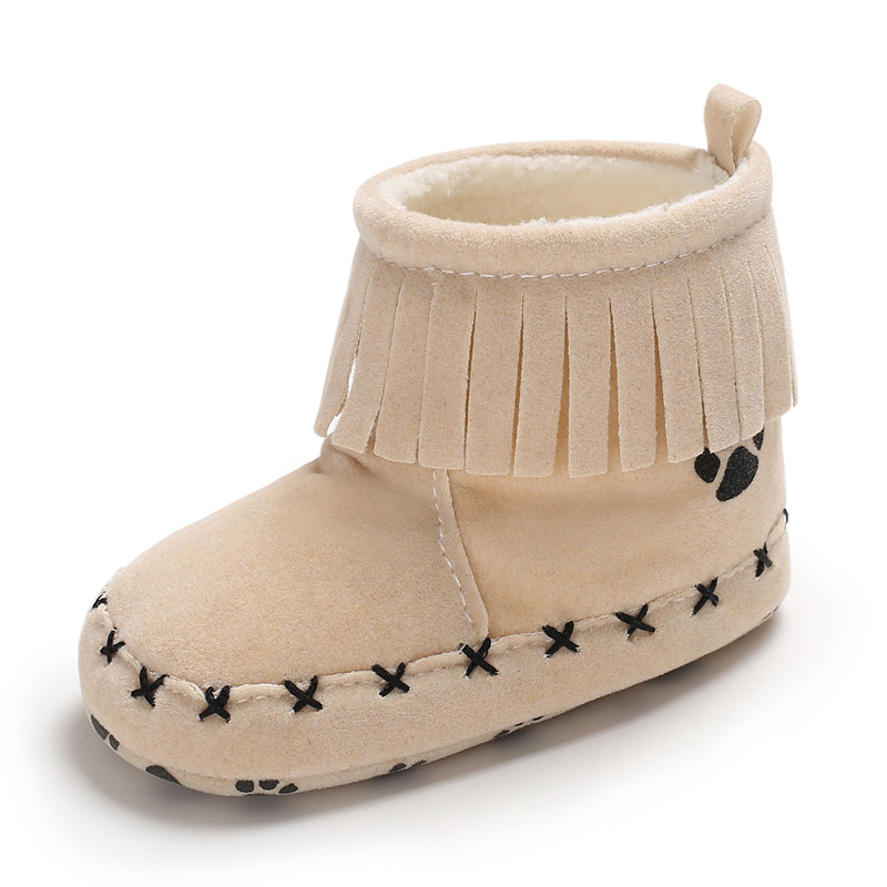 New arrived Cotton sole Tassel 0-2 years prewalker baby booties newborn