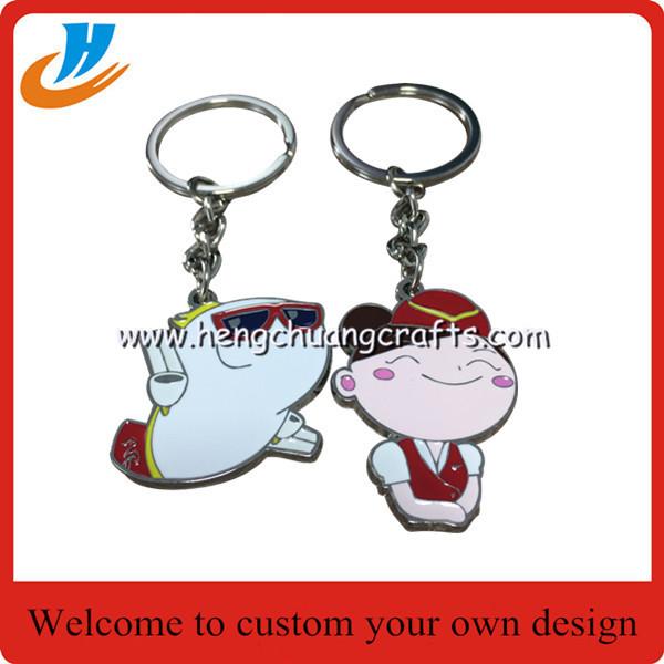 2017 new design airlines custom gifts keychains,beautiful and high quality metal