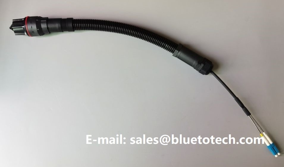 FTTA Waterproof IP67 LC To LC Fiber Optic Cable With LSZH Jacket