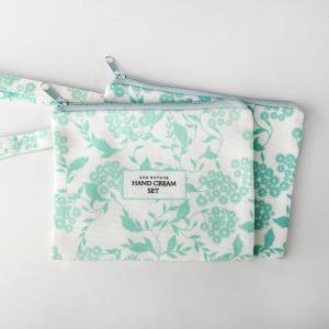 Quality Custom Logo Eco Friendly RPET Makeup Travel Green Zipper Packaging Bag For Cosmetic wholesale