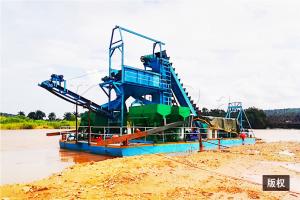 Quality 200m3/Hour Sand Bucket Chain Dredger Gold Dredger Diamond Dredger wholesale