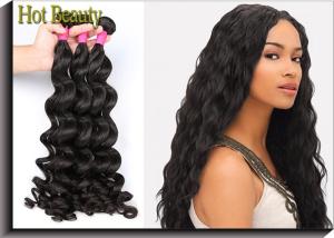 Quality 6A Grade Virgin Hair Unprocessed Brazilian Human Hair , One-directional Cuticles Big Curl wholesale