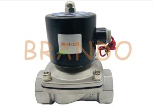 Quality Silver Water Solenoid Valve 2S-400-40 / Stainless Steel Solenoid Valve Direct Drive wholesale
