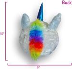 Furry Friendz Plush Unicorn Inflatable Ball Toy White 9 inch for Your Little