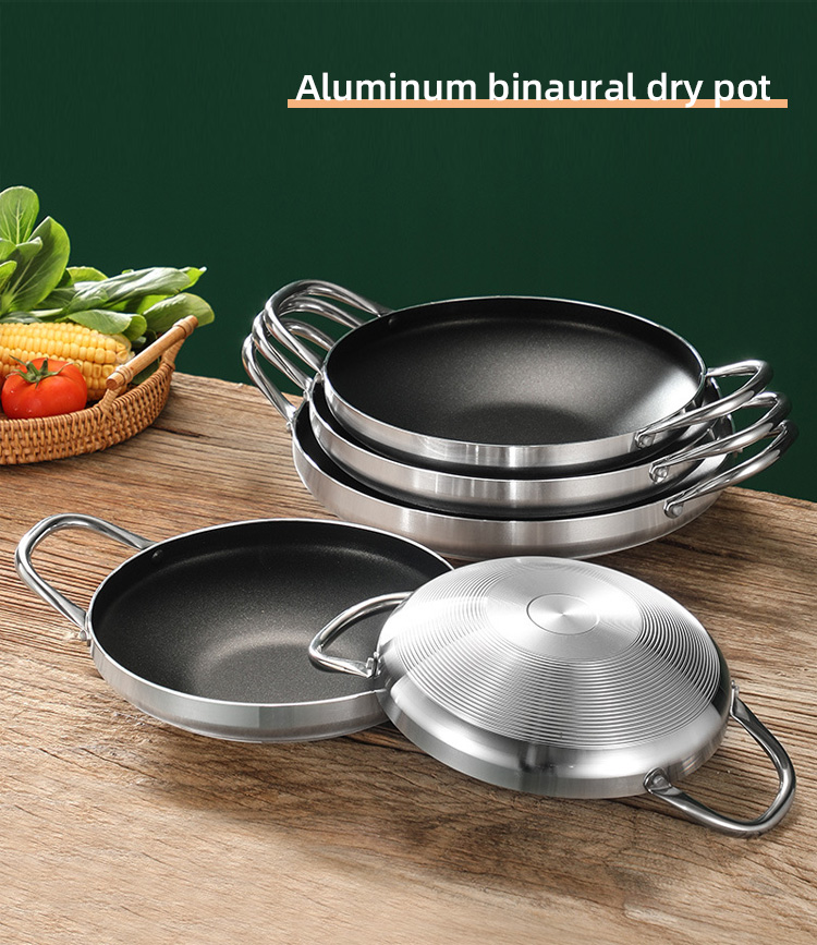 Stylish Easy To Clean Kitchen Cookware Extra Thick Aluminium Non Stick Coated Pan