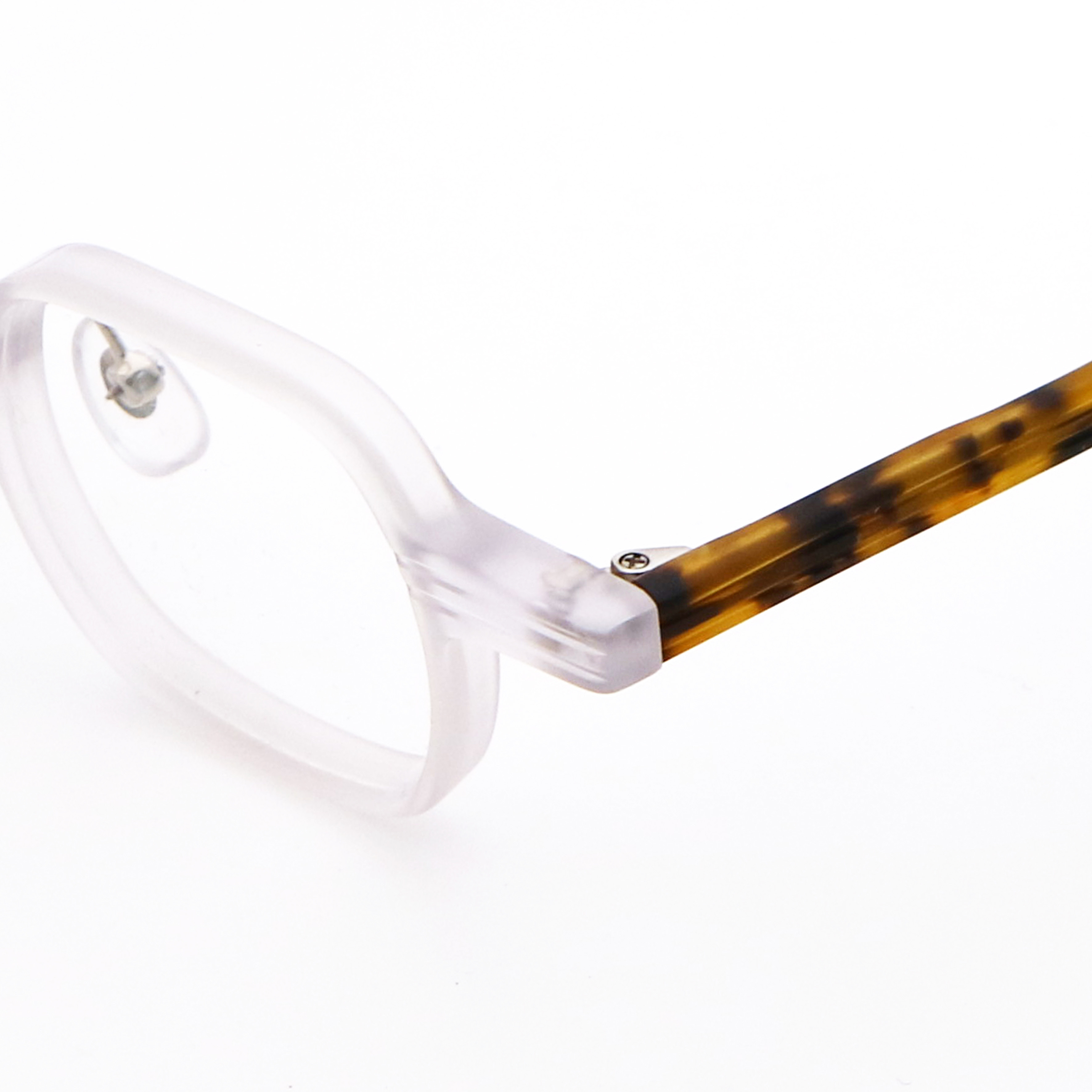Arrivals Polygons Grey Green Acetate Glasses Frame High Quality