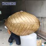 Modern Large Outdoor Abstract Metal Leaf Copper Sculpture