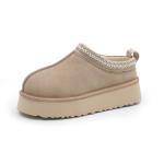 Ethnic Style Thick-Soled Snow Boots For Women Winter New Fur One-Piece Outerwear