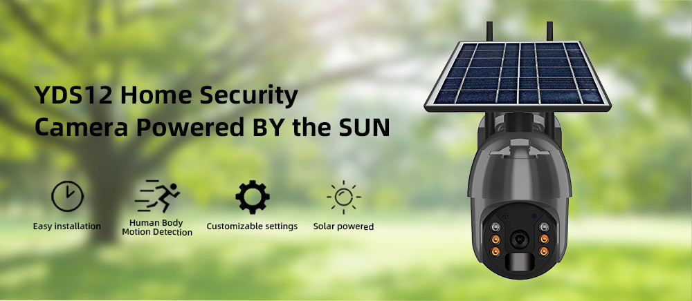 2K 4G Solar Camera Cloud Storage 8W Solar Panel 15600mAh Rechargeable Battery Camera