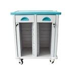 ABS Hard Plastic Hospital Trolley 25 30 40 50 60 80 Cells Premium Metal