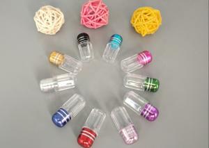 Quality Red Cylindrical Empty Capsule Bottles 13mm Plastic wholesale