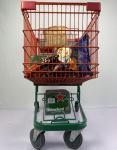 210 Liter Large Warehouse Supermarket Shopping Trolley For Multi Person German