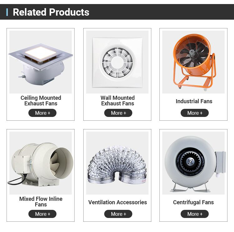Customized Logo 8 Inch Ceiling Exhaust Fan with Ventilation and Ceiling Mounting