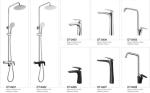 Deck Mounted Waterfall Sink Tap Washroom Chrome Bathroom Faucets