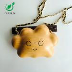 OEM ODM Wooden Clutch Bag , Handmade Women Wooden Sling Bag