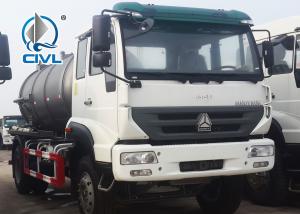 Quality new HOWO 4x2 8M3 Vacuum Sewage Suction Tanker Truck For Sale 266hp engine wholesale