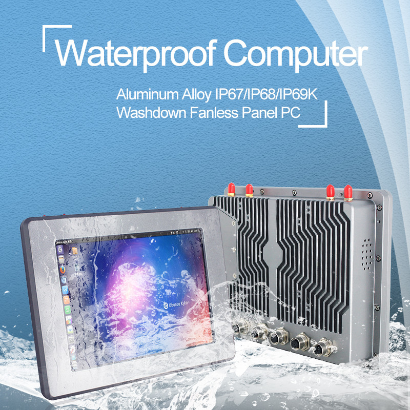 800*600 J1900 12V IP67 Panel PC 8.4 Inch Size Rugged With Touch Screen