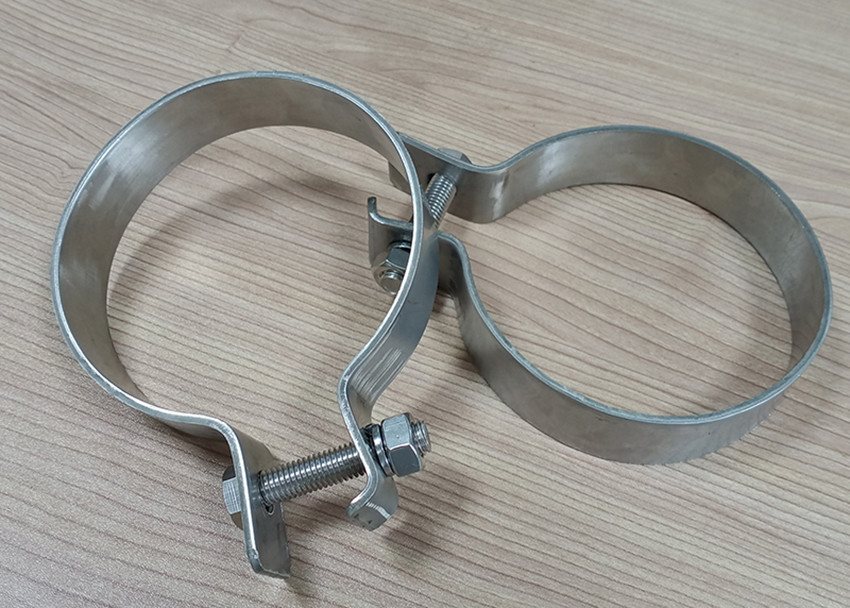 Muffler 5 Iso Stainless Steel Exhaust Clamps Heavy Duty Pipe Clamps