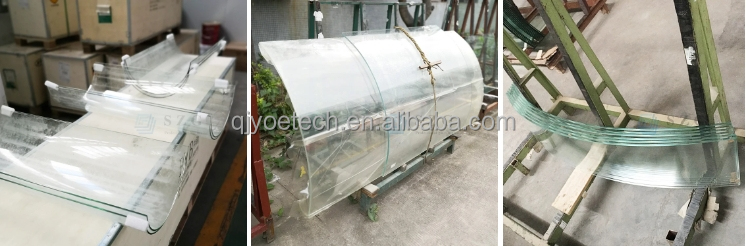 6-15mm Tempered Curved Glass Shower Door for Flat and Strengthened Bathroom Function