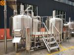 Steam Heated brewhouse Equipment 1000L Rock Wool / PU Foam Insulation