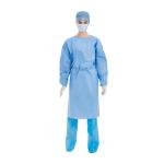 Level 3 SMS Medical Disposable Non Woven Isolation Gown Blue